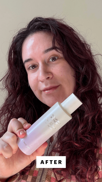 Abelman after applying the Haruharu Wonder Black Rice Probiotics Barrier Essence