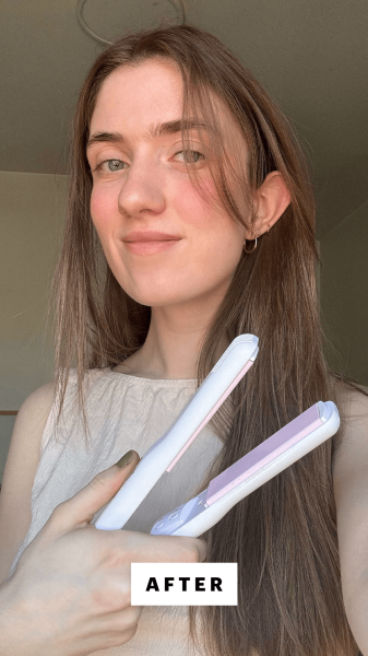 Blackman after using the Mane The Three Way MultiUse Flat Iron